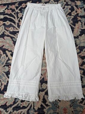 Rudy Jude White pillowcase Wide Leg Pants